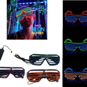 ANTEOJOS DE NEON CRISTAL A PILA