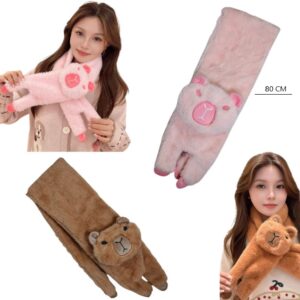 BUFANDA PELUCHE DE CAPYBARA