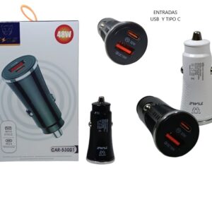 CARGADOR DE AUTO PD 20W+ QC 3.0