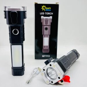 LINTERNA RECARGABLE + CORTA CABLE + ROMPE VIDRIOS OE