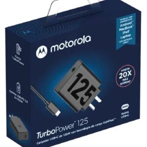 Cargador motorola 125 w salida tc a tc mas us le