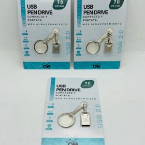 PENDRIVE 16GB METALICOS + LLAVEROOE