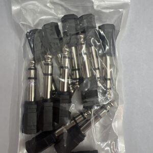 Adaptador 6.35 estÃ©reo/3.5mm. 12/u