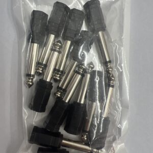 Adaptador jack 6.35 mono /3.5 mm. 12/u