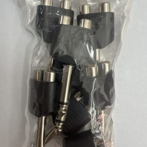 Adaptador jack 6.35 mono /3.5mm RCA. 8/u