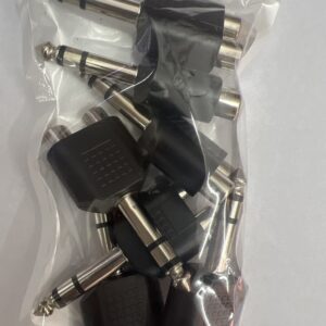 Adaptador jack 6.35 estereo/ 3.5mm RCA 8/u