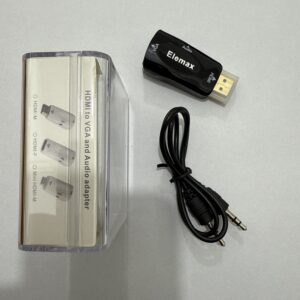 Adaptador HDMI a VGA.