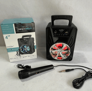 PARLANTE 4"BLUET.FMUSB C/MICROFONO sj