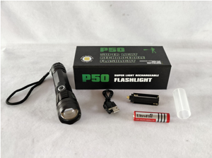 LINTERNA TACTICA P50 excelente potencia lumínica sj