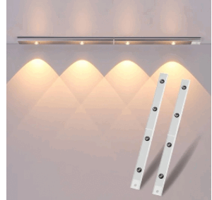 BARRA LUZ LED CON SENSOR ( 60CM) 4 LUCES metal sj