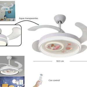 VENTILADOR LED DE TECHO INFANTIL STAR VISiON SV-12