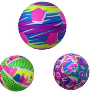 PELOTA GOMA DISEÑO COLORES BB-01