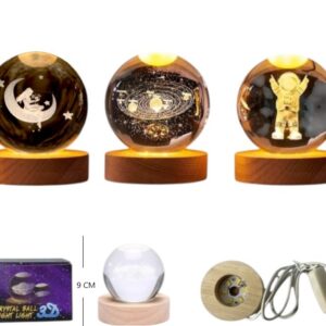 LED-83071 BOLA LED DE CRISTAL 8CM LED-83070-83072