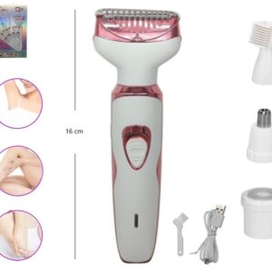DEPILADOR ELECTRICA RECARGABLE 4 EN 1