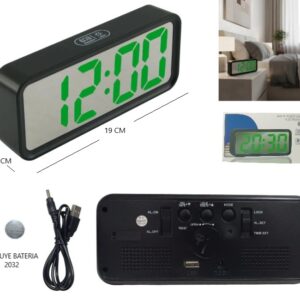 RELOJ DESPERTADOR MULTIFUNCION ART 7143