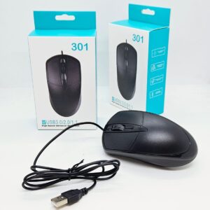 MOUSE CON CABLE USB GRANDE (MOU-301) oe