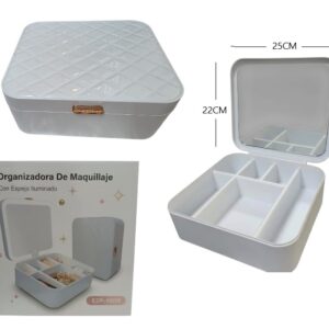 ORGANIZADOR CON ESPEJO Y LED 3 TONOS super oferta