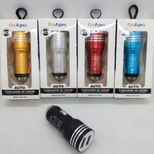 CARGADOR AUTO APRO 2 USB 12V oe