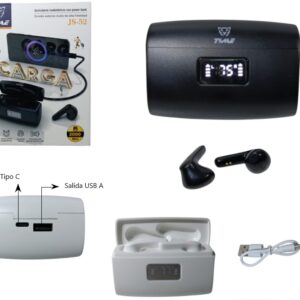 AURICULAR INALAMBRICO CON POWER BANK