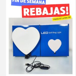 (AR-CORA) PANEL LED CORAZON BLANCO 3 TONOS ARO LED oe