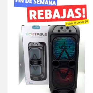 PAR2163) PARLANTE BT 4" X 2 RGB oe