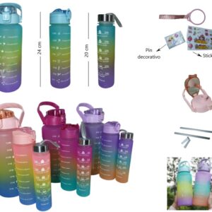 BOTELLA MOTIVACIONAL X3 PICO BT-1 SBOT-01