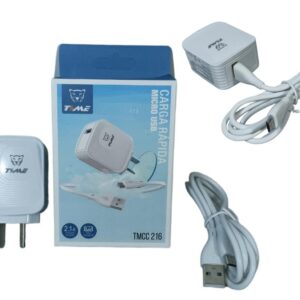 CARGADOR TIME V8 2.1A C/ CABLE DESMONTABLE (super precio )
