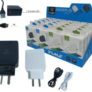 CARGADOR V8 3.1 TIME CABLE DESMONTABLE X UNDS (preciaso)