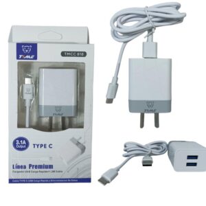 CARGADOR TIME 3.1 TIPO C 2USB (PRECIO BARBARO)