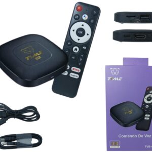 TVB-48023 TV BOX WIFI 5G +COMANDO DE VOZ