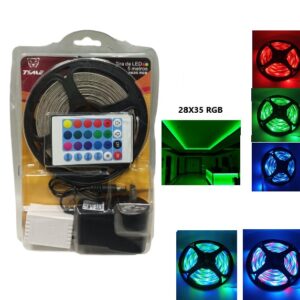 TIRA LED 28X35 RGB 5M 2835 HT-04m (oferta hasta agotar stock )