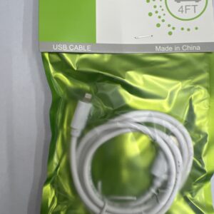 Cable usb / Lightning en bolsa. 1M