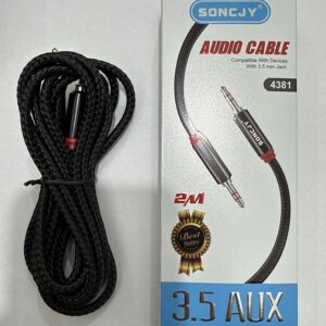 Cable 3.5mm/3.5mm. Miniplug. 3 polos