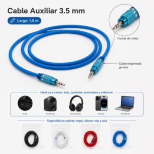 BLT-120) AUXILIAR ENGOMADO 1.5M PUNTA METAL bolsa oe