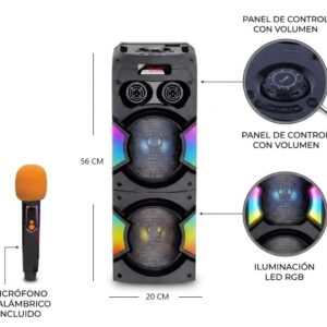 PARLANTE KARAOKE BT 6.5 X2