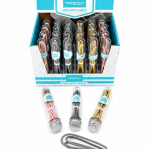 (TUBIP) CABLE USB A LIGHTNING EN TUBO - COLORES -oe