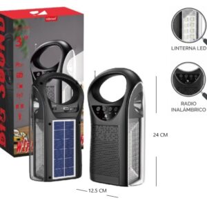 PARLANTE SOLAR BT C/ LINTERNA