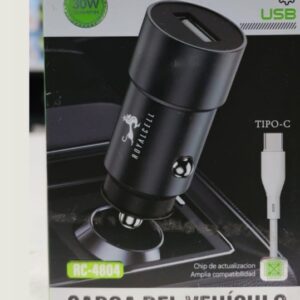 cabezal auto royalcell con cable tipo c 30 w