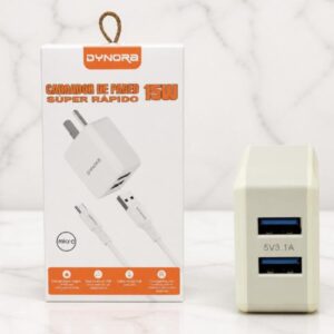 cargador dynora 20w usb a tc , carga rapido le