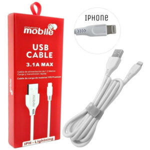 Cable mobile iphone 1 metro , 3.1amp le