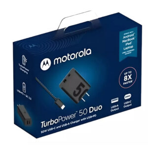 Cargador motorola tc a tc 50 w , mas salida usb le