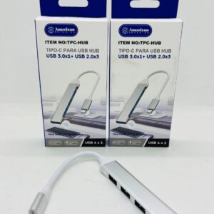 (HUBTC4) HUB USB 4 PUERTOS 2.0 + 3.0 EN CAJA oe